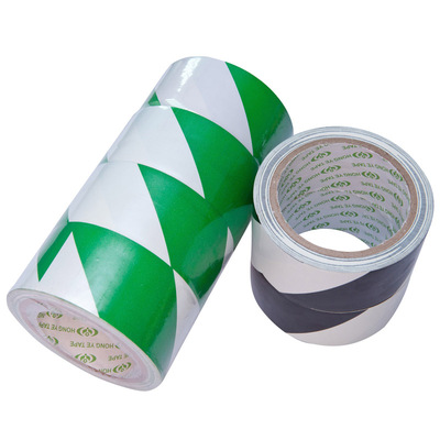 PVC绿白相间地板胶带